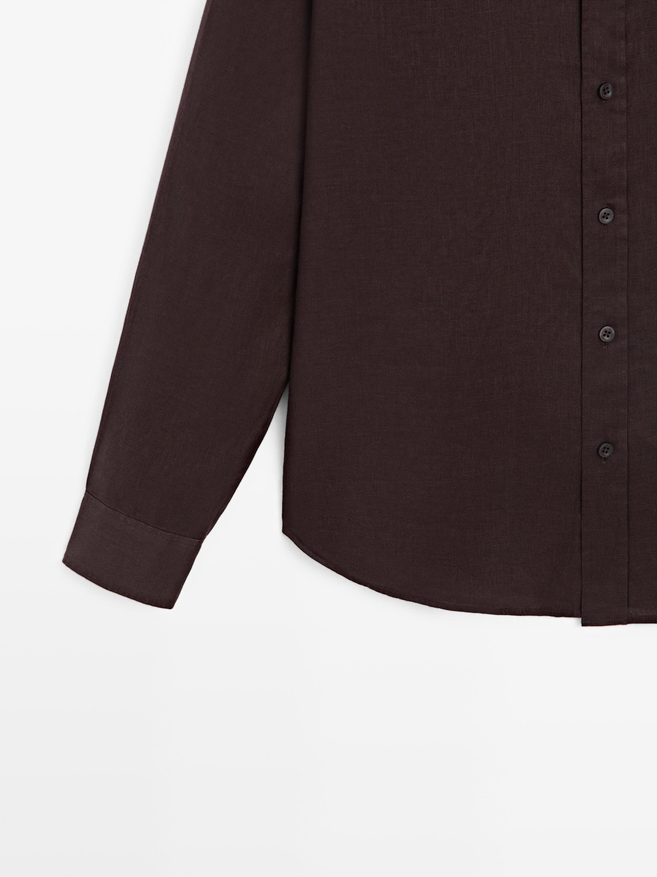 Chemise slim 100 % lin